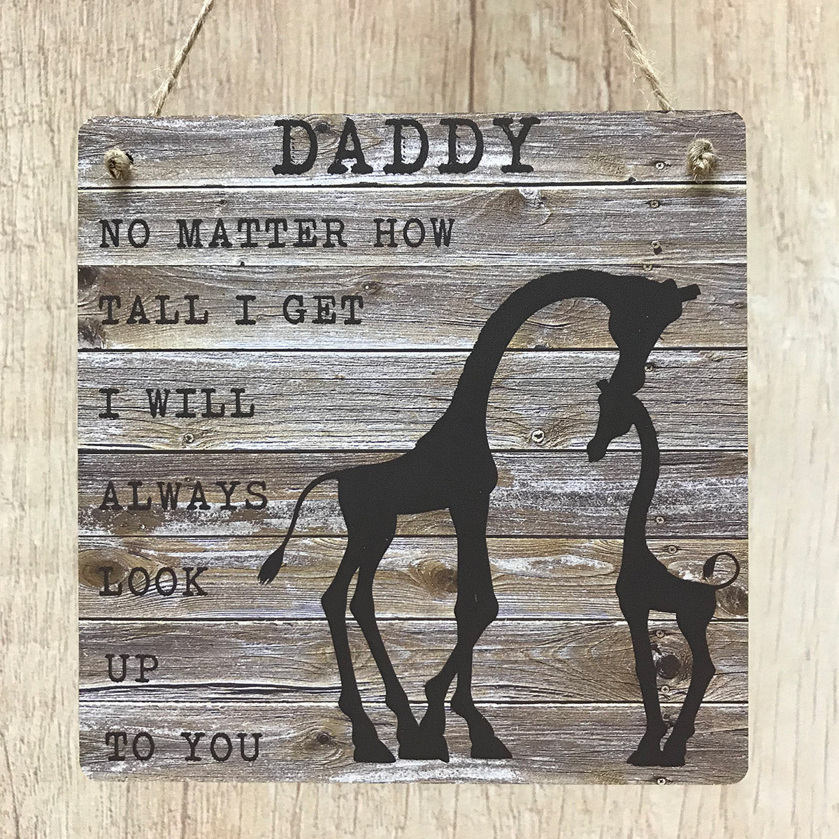 No matter how tall I get Giraffe Plaque Personalised Gift for Parents/ Grandparents