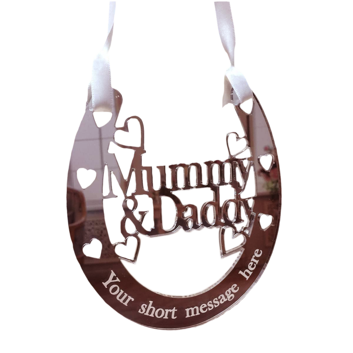 Mummy & Dad Wedding Horseshoe Personalised Anniversary Gift